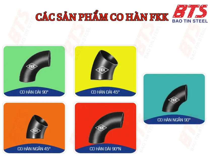 Các loại co hàn FKK