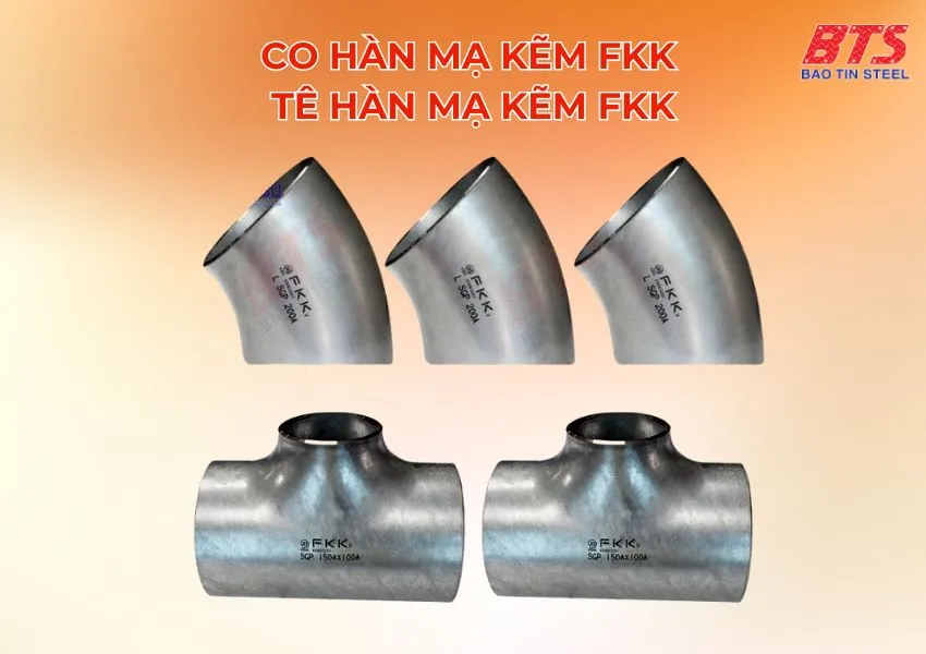 Co và tê hàn mạ kẽm FKK