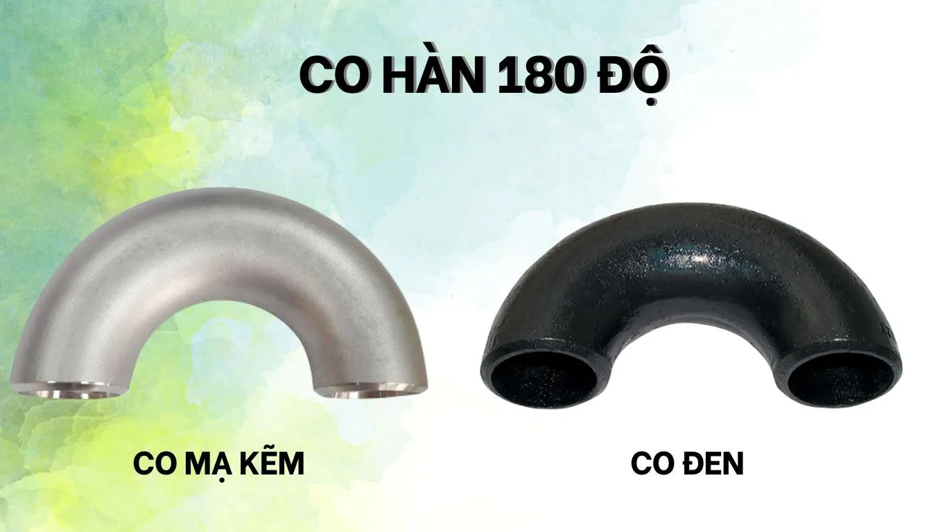 Các loại co hàn 180 độ