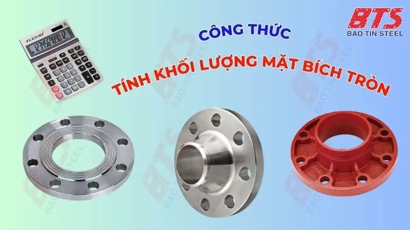 Công thức tính khối lượng mặt bích tròn